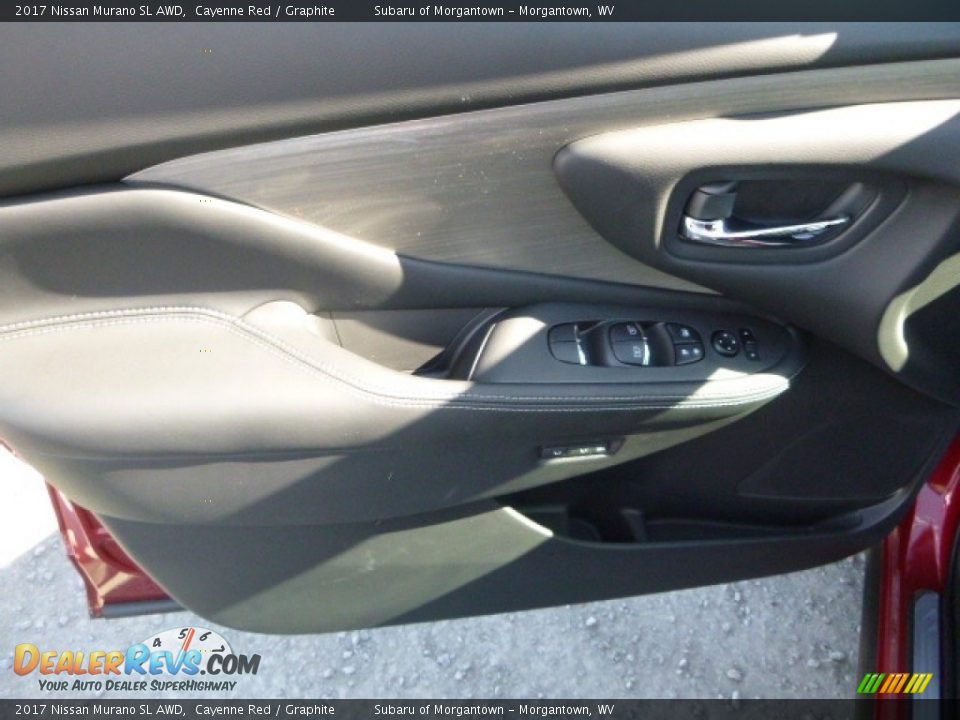 2017 Nissan Murano SL AWD Cayenne Red / Graphite Photo #14