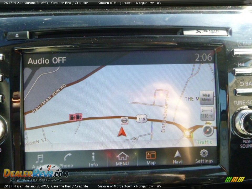 2017 Nissan Murano SL AWD Cayenne Red / Graphite Photo #18