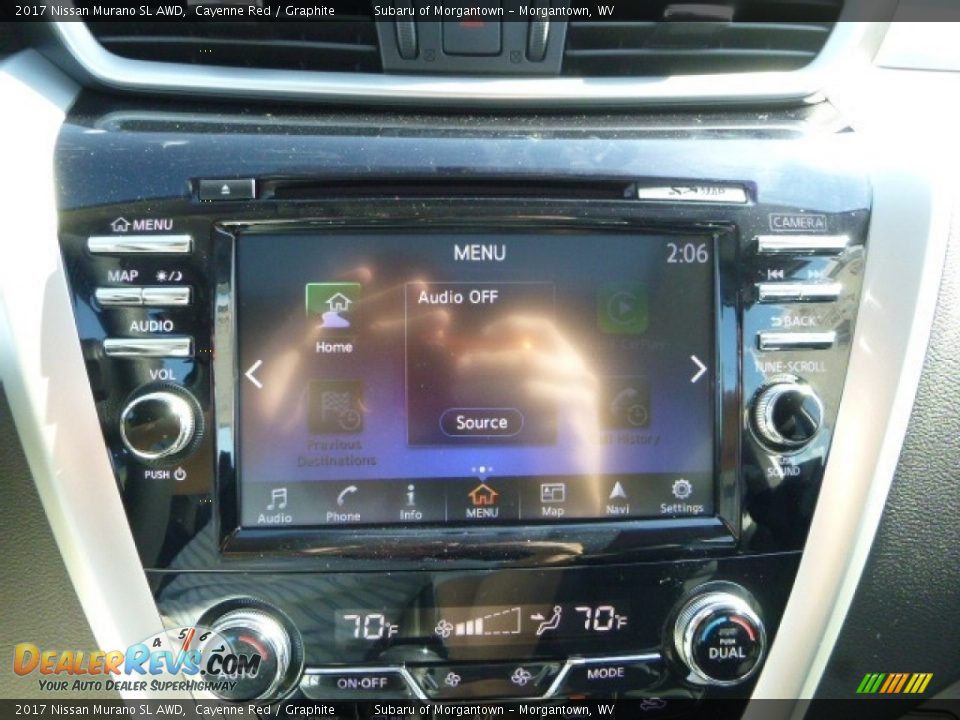 2017 Nissan Murano SL AWD Cayenne Red / Graphite Photo #19