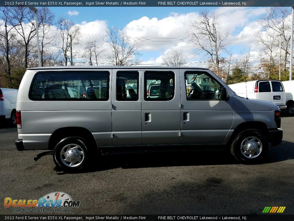 2013 Ford E Series Van E350 XL Passenger Ingot Silver Metallic / Medium Flint Photo #5