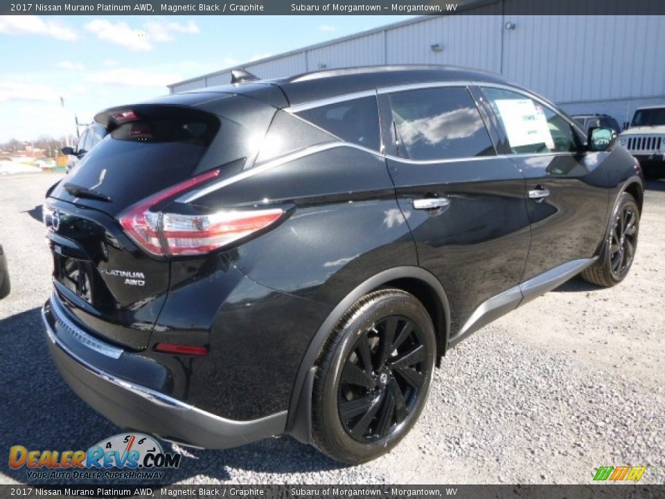 2017 Nissan Murano Platinum AWD Magnetic Black / Graphite Photo #8