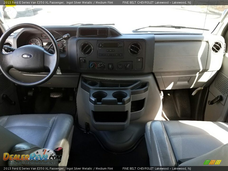 2013 Ford E Series Van E350 XL Passenger Ingot Silver Metallic / Medium Flint Photo #11