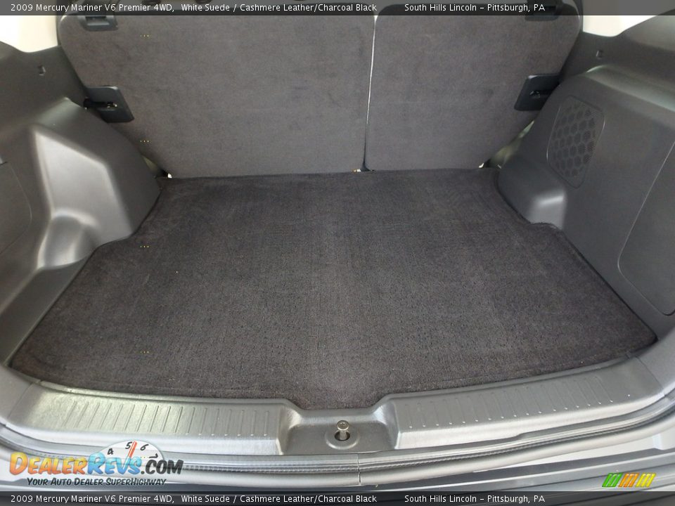 2009 Mercury Mariner V6 Premier 4WD White Suede / Cashmere Leather/Charcoal Black Photo #15
