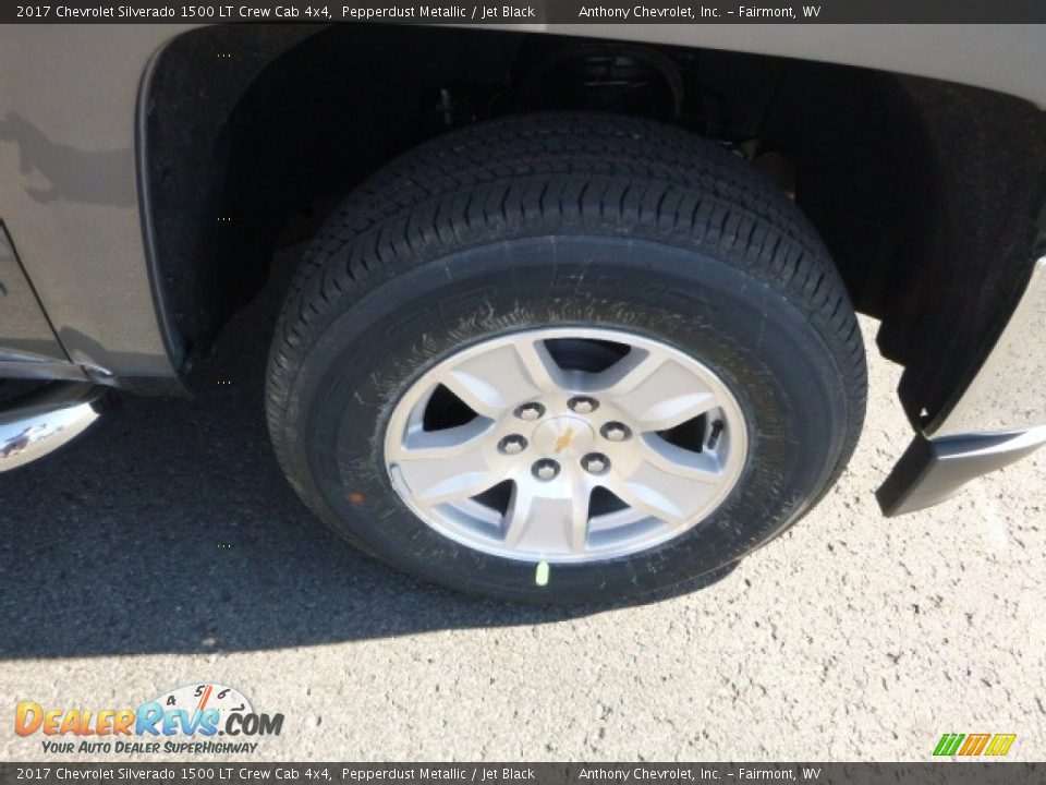 2017 Chevrolet Silverado 1500 LT Crew Cab 4x4 Pepperdust Metallic / Jet Black Photo #2