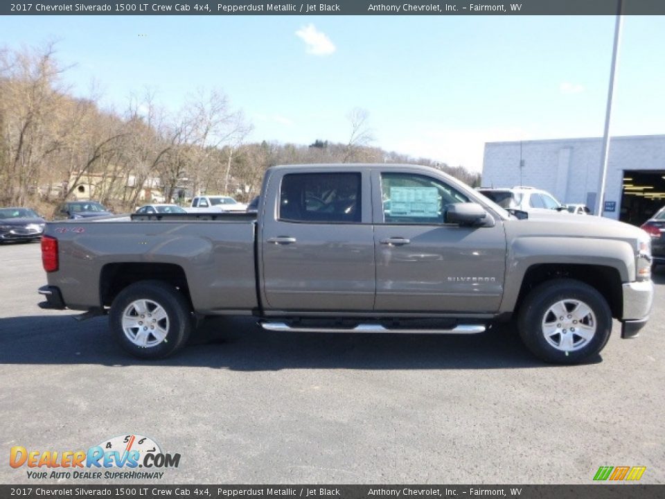 2017 Chevrolet Silverado 1500 LT Crew Cab 4x4 Pepperdust Metallic / Jet Black Photo #5