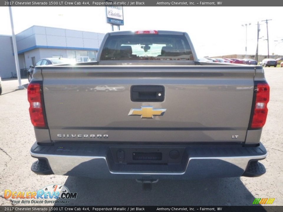 2017 Chevrolet Silverado 1500 LT Crew Cab 4x4 Pepperdust Metallic / Jet Black Photo #7