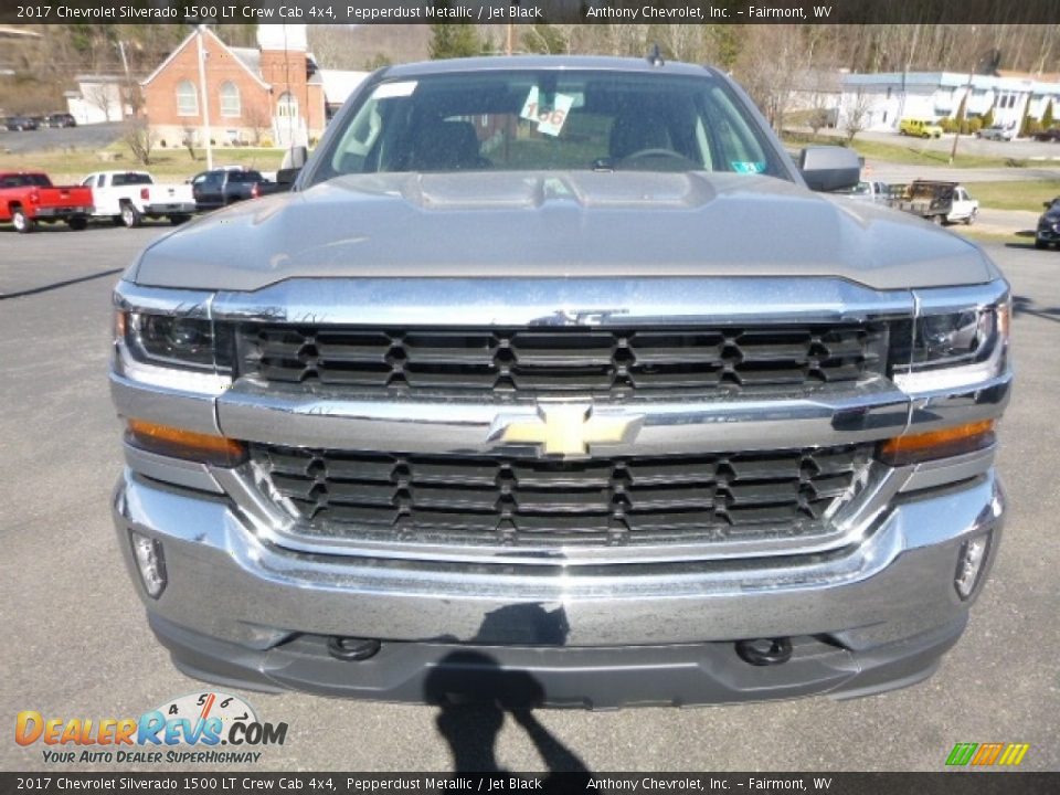 2017 Chevrolet Silverado 1500 LT Crew Cab 4x4 Pepperdust Metallic / Jet Black Photo #11