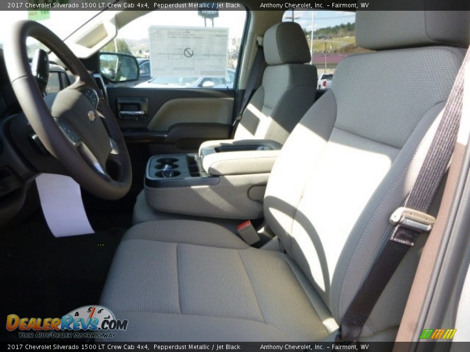 2017 Chevrolet Silverado 1500 LT Crew Cab 4x4 Pepperdust Metallic / Jet Black Photo #13