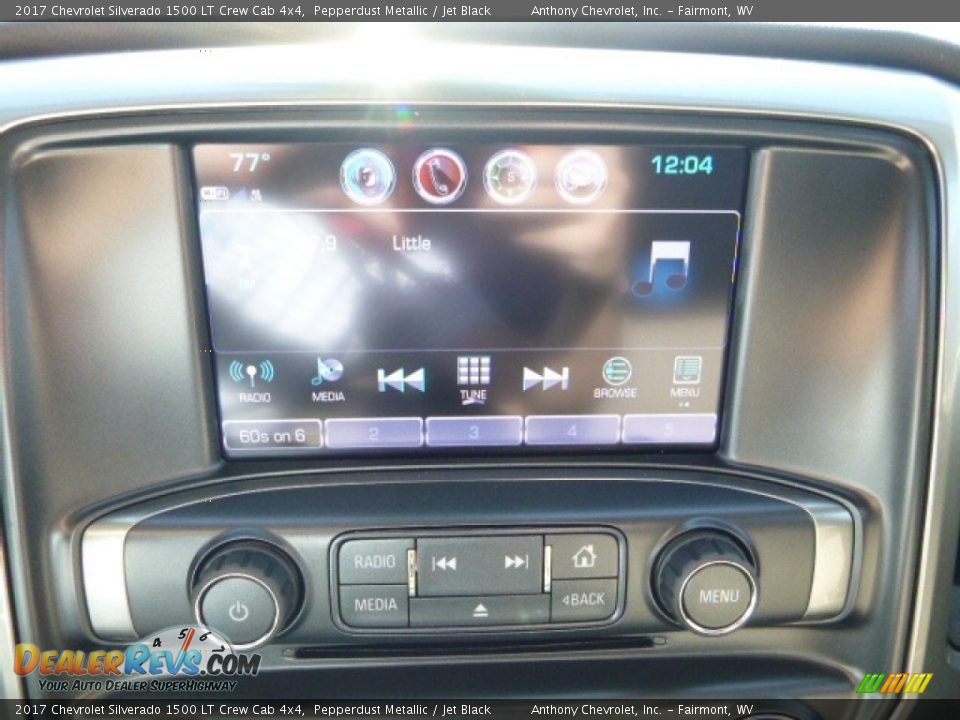 2017 Chevrolet Silverado 1500 LT Crew Cab 4x4 Pepperdust Metallic / Jet Black Photo #16