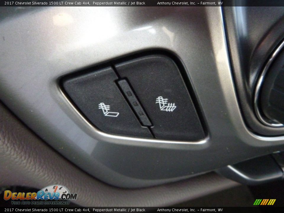 2017 Chevrolet Silverado 1500 LT Crew Cab 4x4 Pepperdust Metallic / Jet Black Photo #18