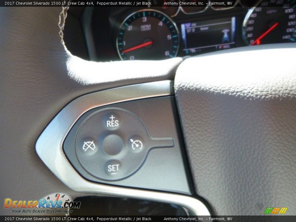 2017 Chevrolet Silverado 1500 LT Crew Cab 4x4 Pepperdust Metallic / Jet Black Photo #20
