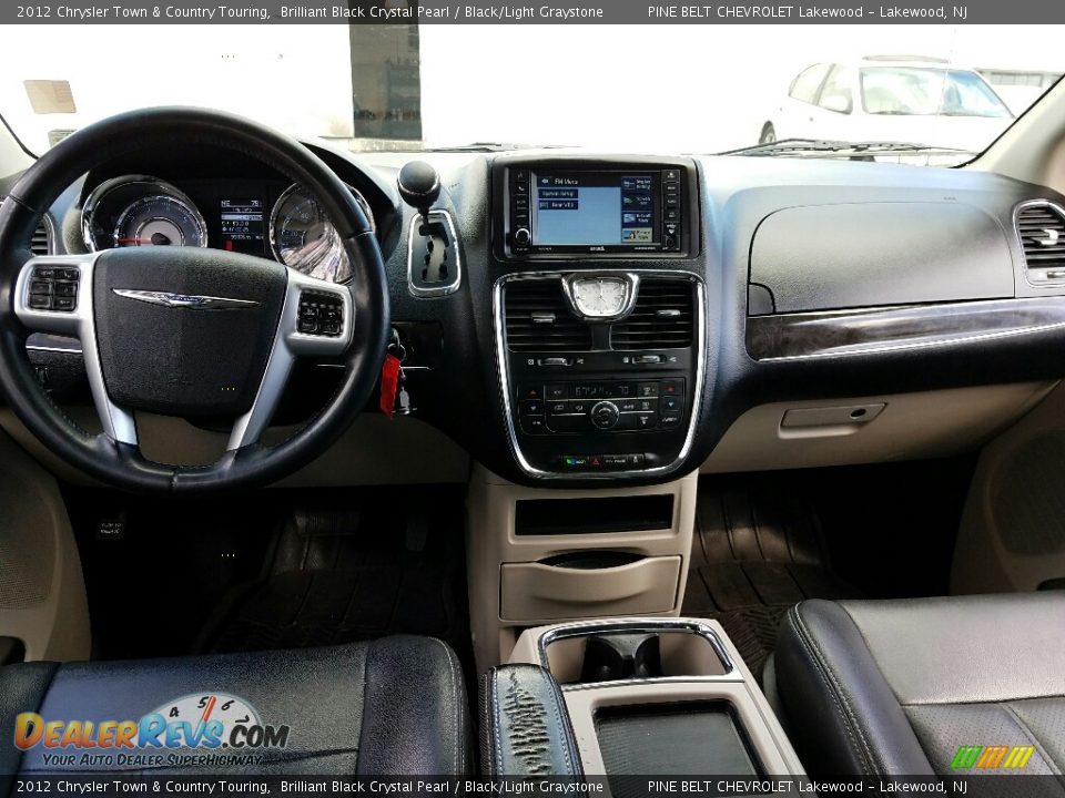 2012 Chrysler Town & Country Touring Brilliant Black Crystal Pearl / Black/Light Graystone Photo #5