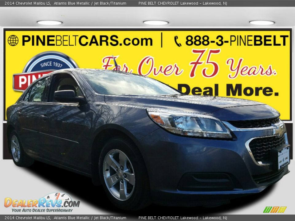 2014 Chevrolet Malibu LS Atlantis Blue Metallic / Jet Black/Titanium Photo #1