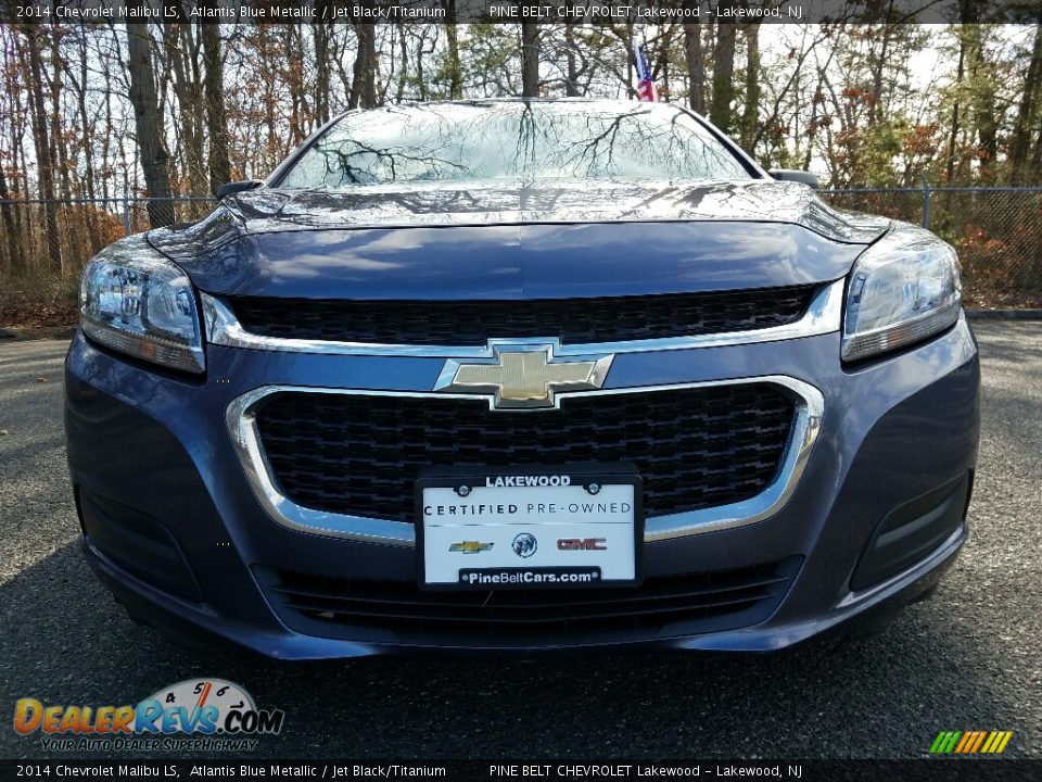 2014 Chevrolet Malibu LS Atlantis Blue Metallic / Jet Black/Titanium Photo #2
