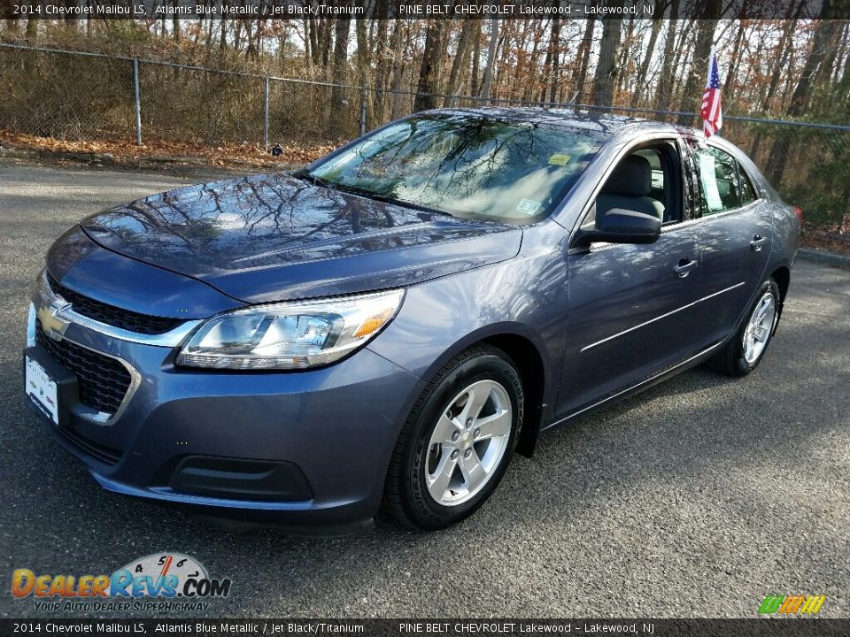 2014 Chevrolet Malibu LS Atlantis Blue Metallic / Jet Black/Titanium Photo #3