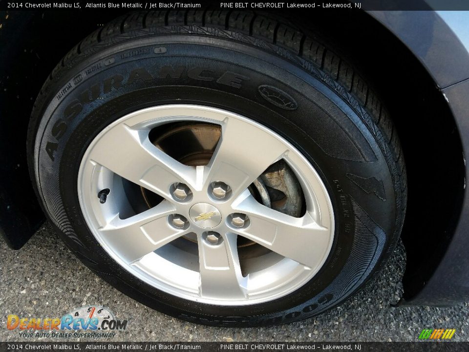2014 Chevrolet Malibu LS Atlantis Blue Metallic / Jet Black/Titanium Photo #4