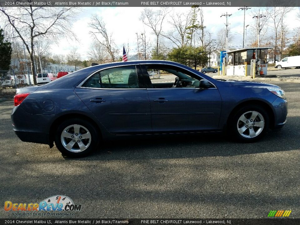 2014 Chevrolet Malibu LS Atlantis Blue Metallic / Jet Black/Titanium Photo #5
