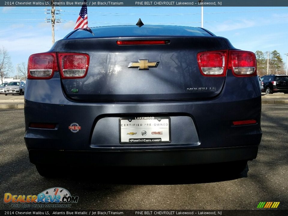 2014 Chevrolet Malibu LS Atlantis Blue Metallic / Jet Black/Titanium Photo #8