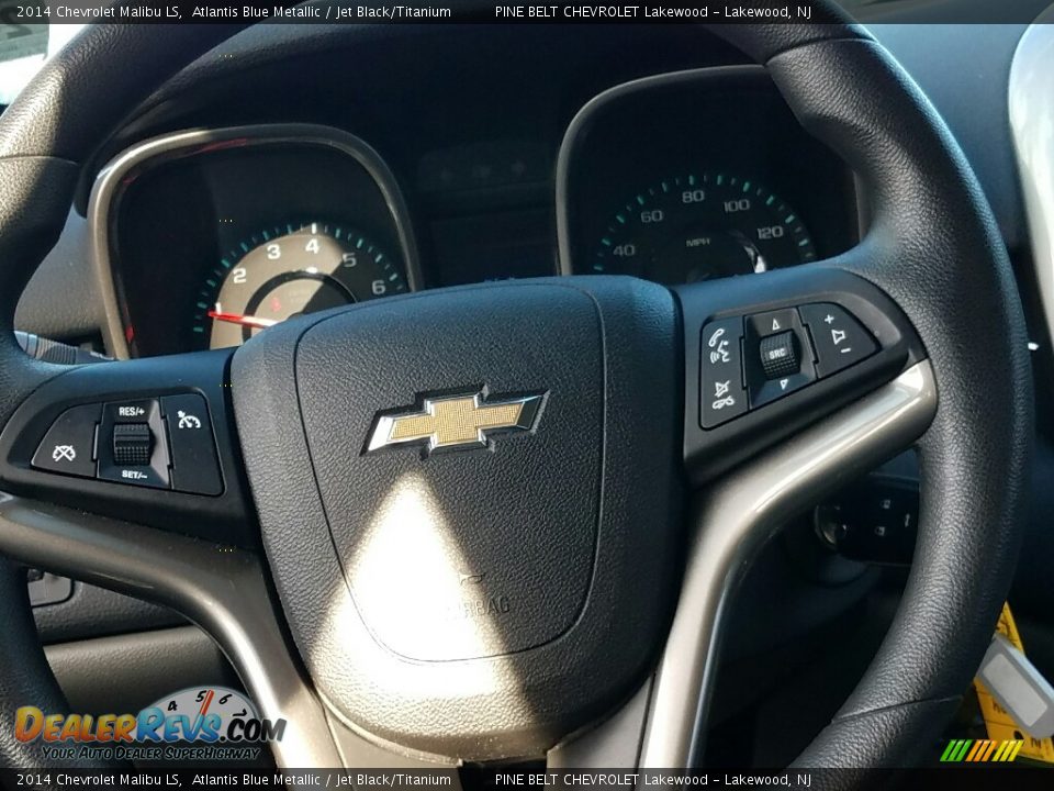 2014 Chevrolet Malibu LS Atlantis Blue Metallic / Jet Black/Titanium Photo #13