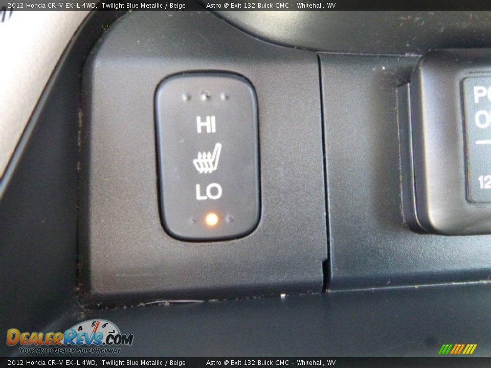 2012 Honda CR-V EX-L 4WD Twilight Blue Metallic / Beige Photo #15