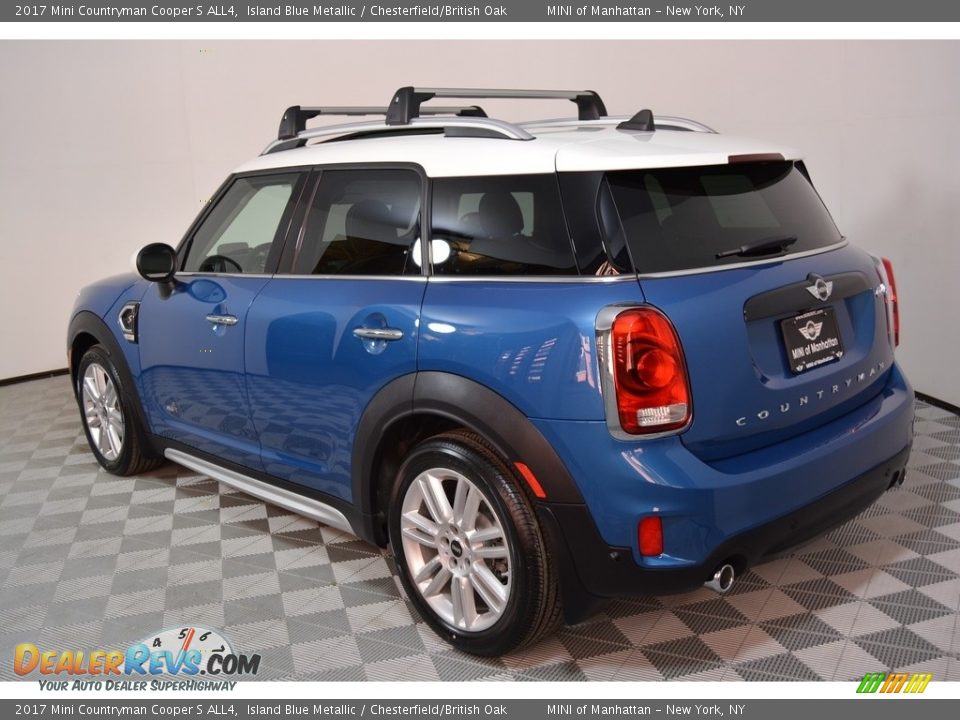 2017 Mini Countryman Cooper S ALL4 Island Blue Metallic / Chesterfield/British Oak Photo #4