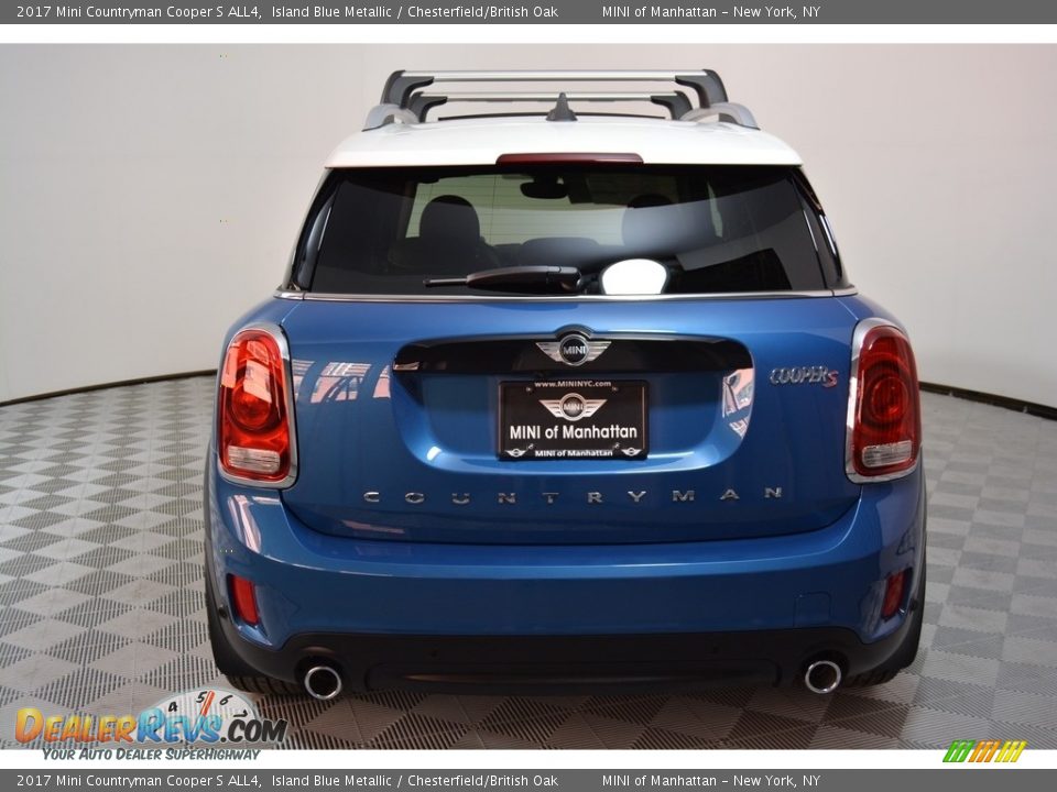 2017 Mini Countryman Cooper S ALL4 Island Blue Metallic / Chesterfield/British Oak Photo #5