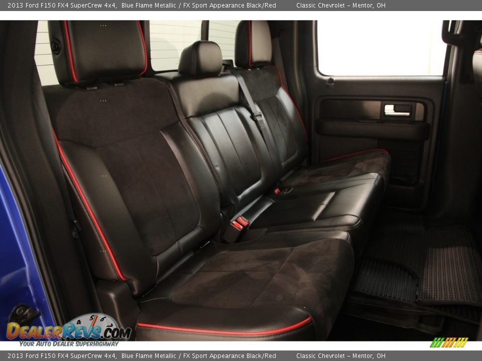 2013 Ford F150 FX4 SuperCrew 4x4 Blue Flame Metallic / FX Sport Appearance Black/Red Photo #14