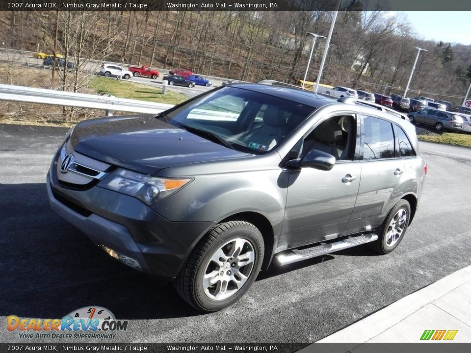 2007 Acura MDX Nimbus Gray Metallic / Taupe Photo #6