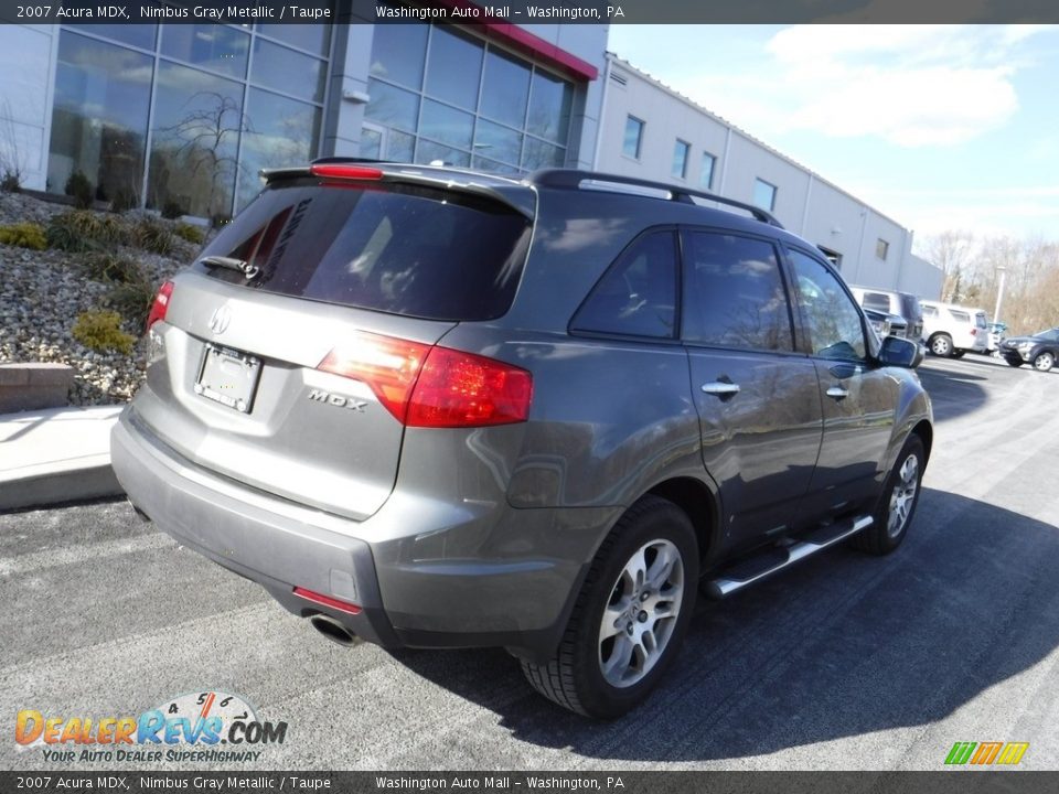 2007 Acura MDX Nimbus Gray Metallic / Taupe Photo #10