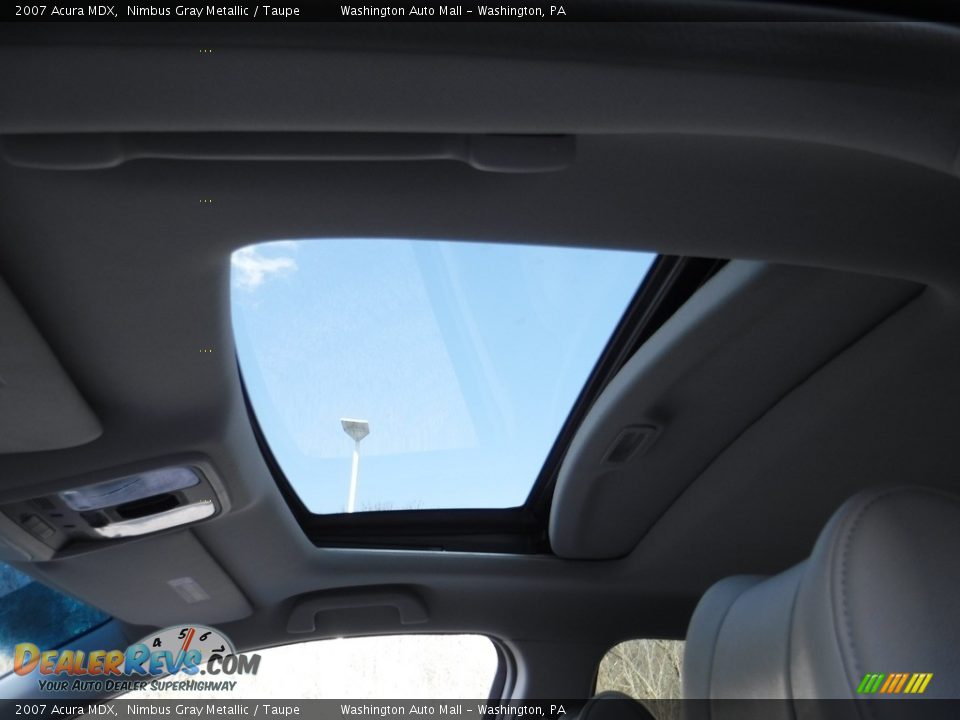 2007 Acura MDX Nimbus Gray Metallic / Taupe Photo #12