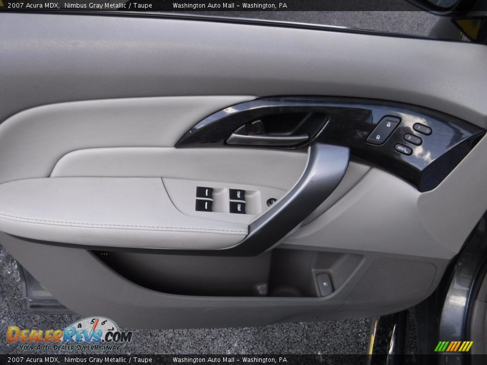 2007 Acura MDX Nimbus Gray Metallic / Taupe Photo #13