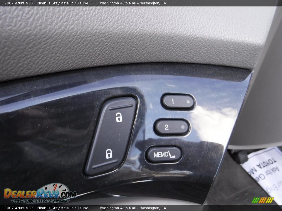 2007 Acura MDX Nimbus Gray Metallic / Taupe Photo #14