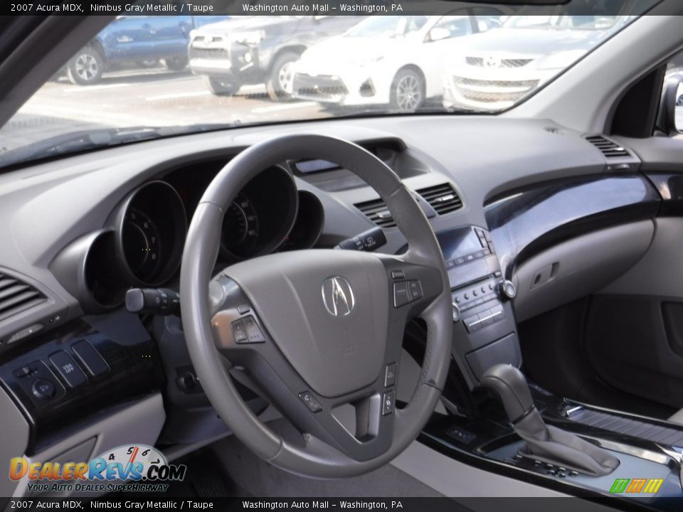 2007 Acura MDX Nimbus Gray Metallic / Taupe Photo #15