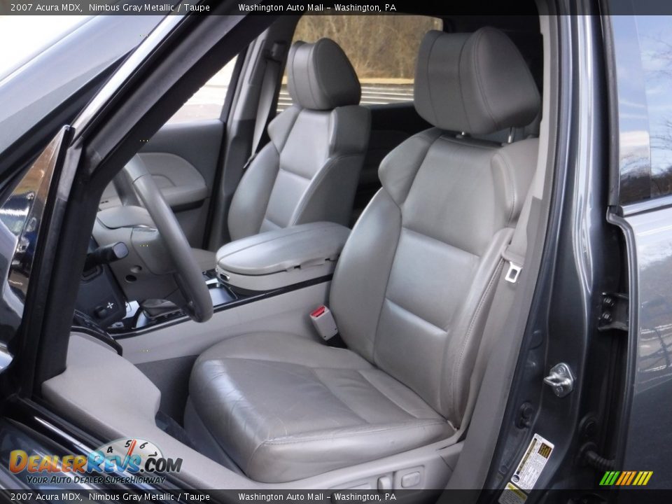 2007 Acura MDX Nimbus Gray Metallic / Taupe Photo #16