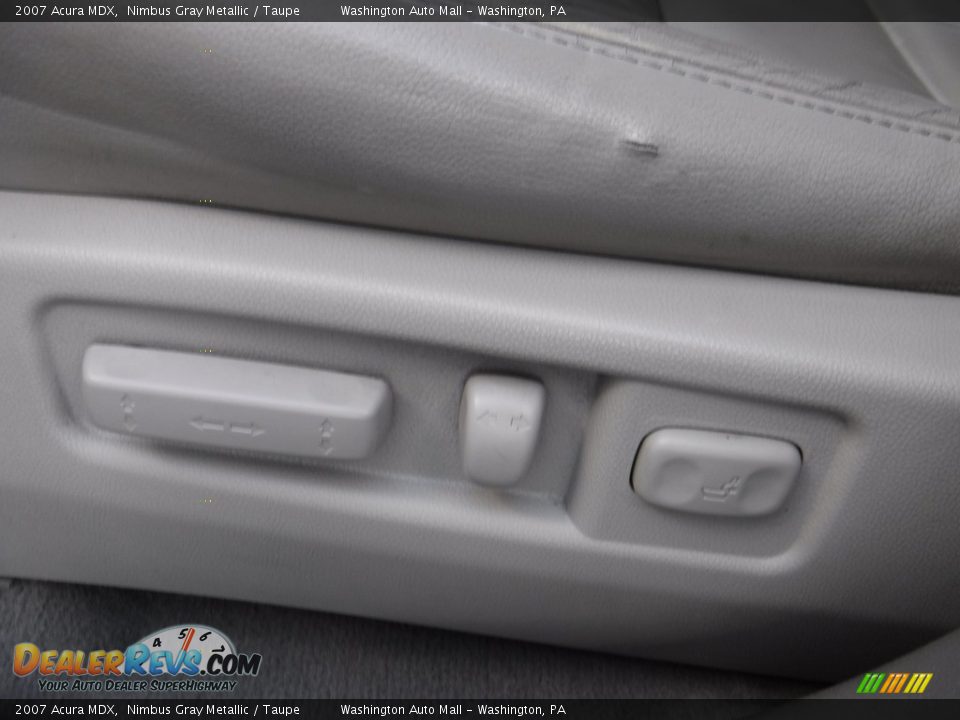 2007 Acura MDX Nimbus Gray Metallic / Taupe Photo #17