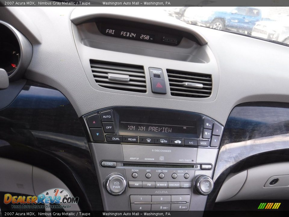 2007 Acura MDX Nimbus Gray Metallic / Taupe Photo #19