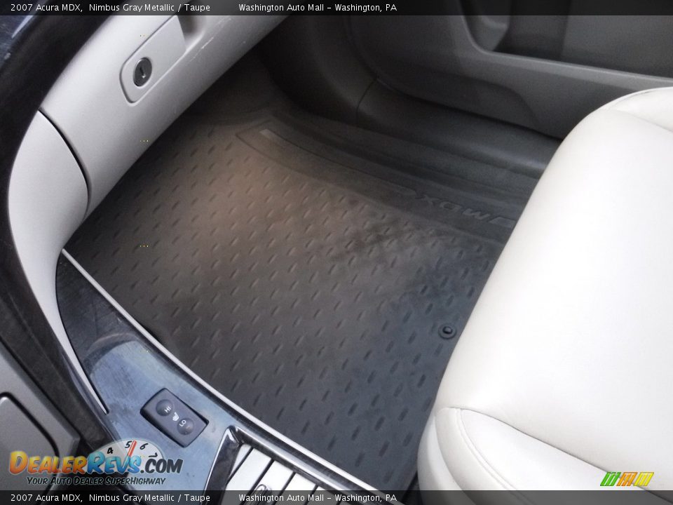 2007 Acura MDX Nimbus Gray Metallic / Taupe Photo #22