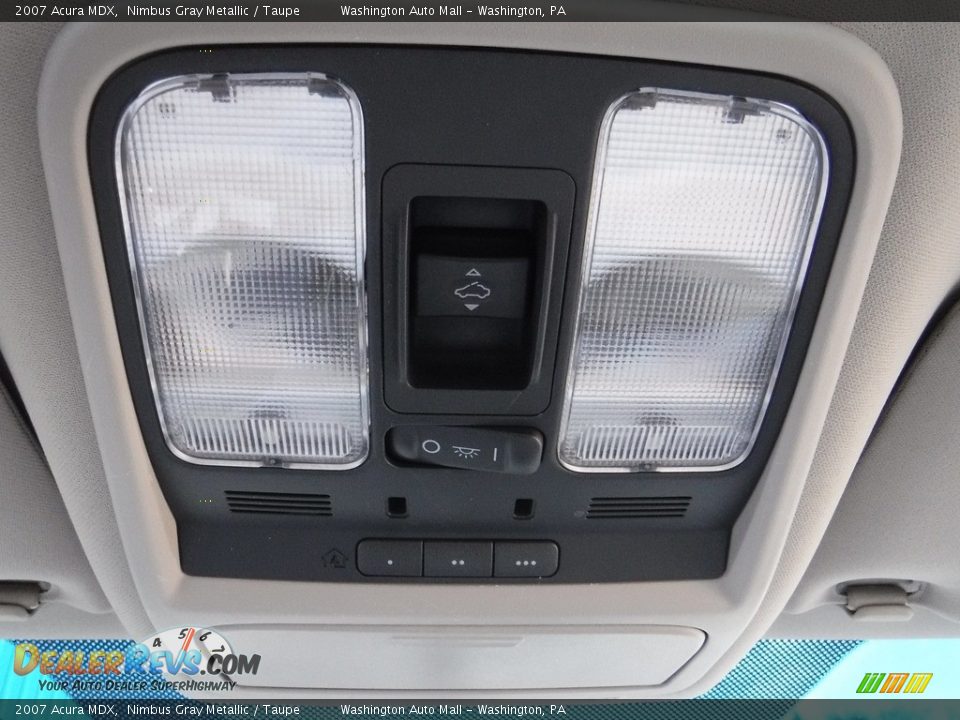 2007 Acura MDX Nimbus Gray Metallic / Taupe Photo #23