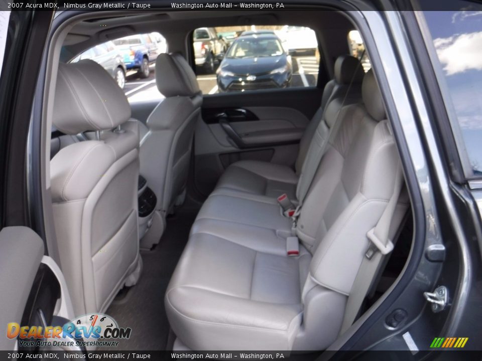 2007 Acura MDX Nimbus Gray Metallic / Taupe Photo #24
