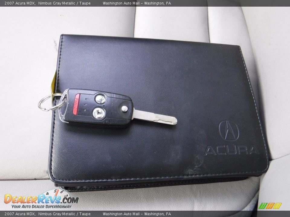2007 Acura MDX Nimbus Gray Metallic / Taupe Photo #28