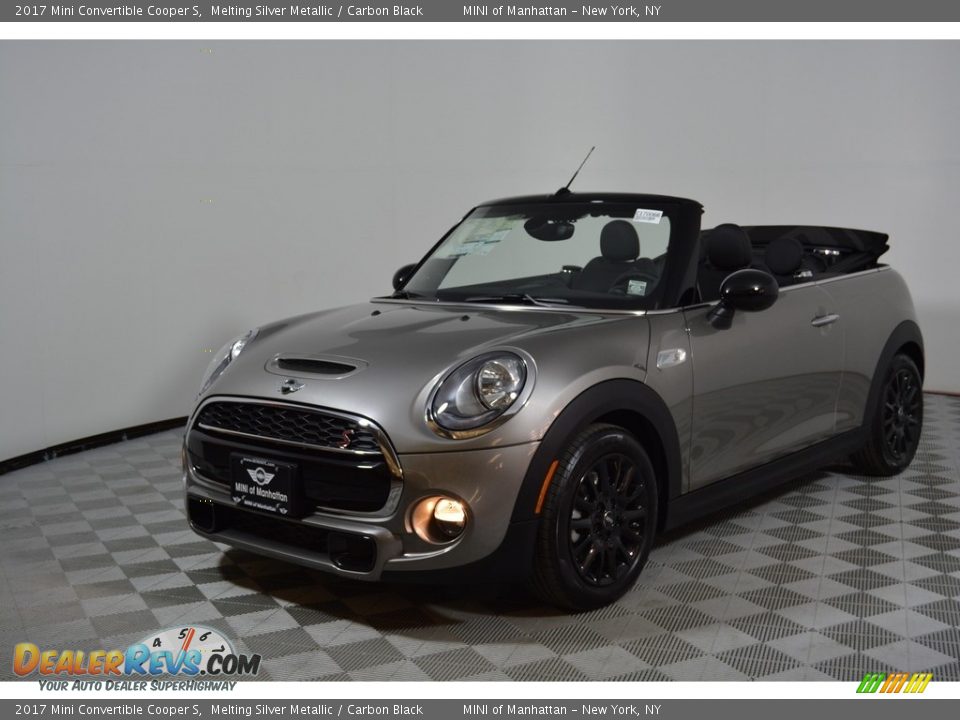 2017 Mini Convertible Cooper S Melting Silver Metallic / Carbon Black Photo #2