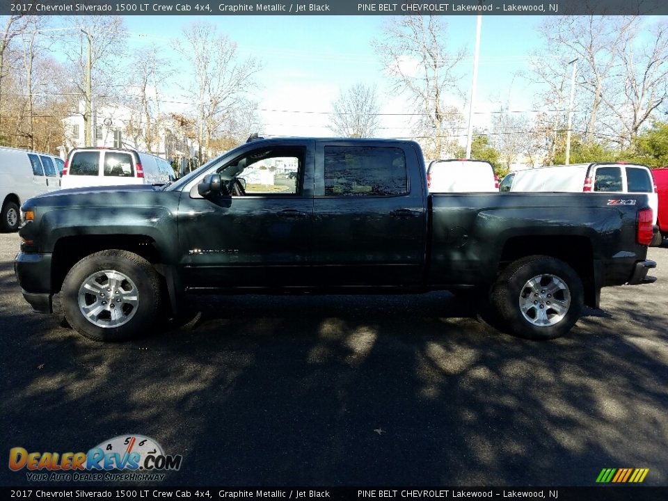 2017 Chevrolet Silverado 1500 LT Crew Cab 4x4 Graphite Metallic / Jet Black Photo #3