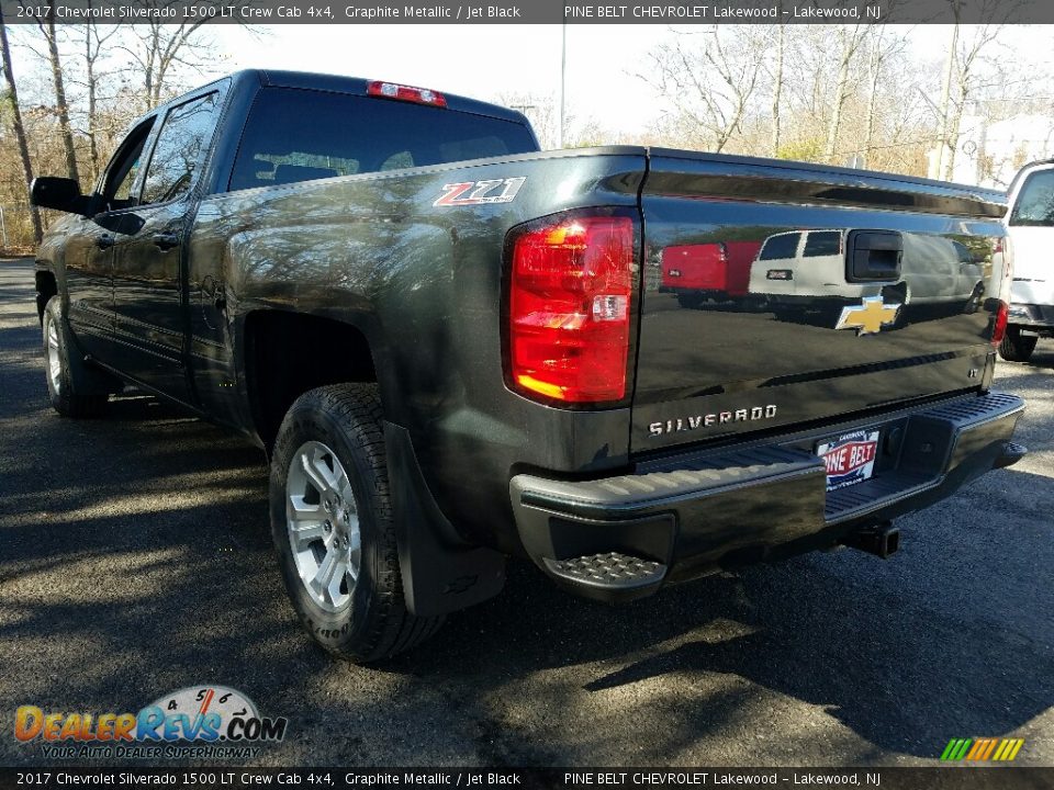 2017 Chevrolet Silverado 1500 LT Crew Cab 4x4 Graphite Metallic / Jet Black Photo #4