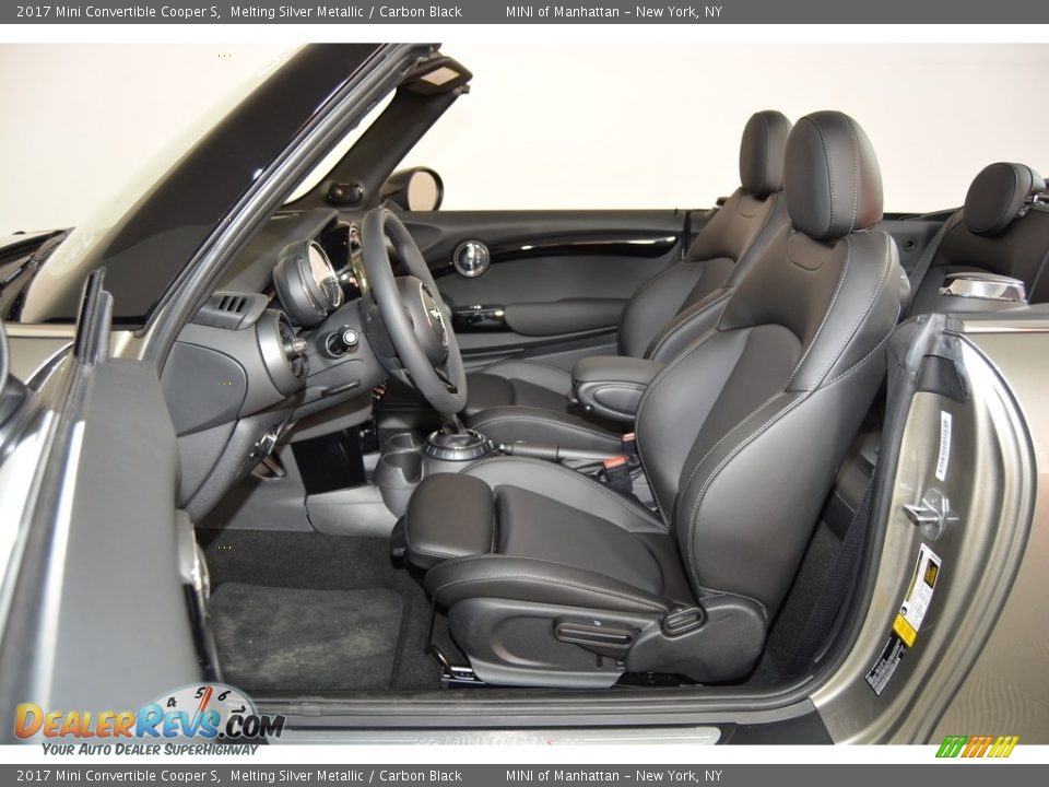 Carbon Black Interior - 2017 Mini Convertible Cooper S Photo #9