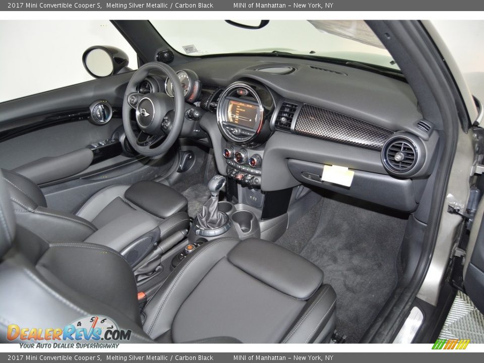 Carbon Black Interior - 2017 Mini Convertible Cooper S Photo #10