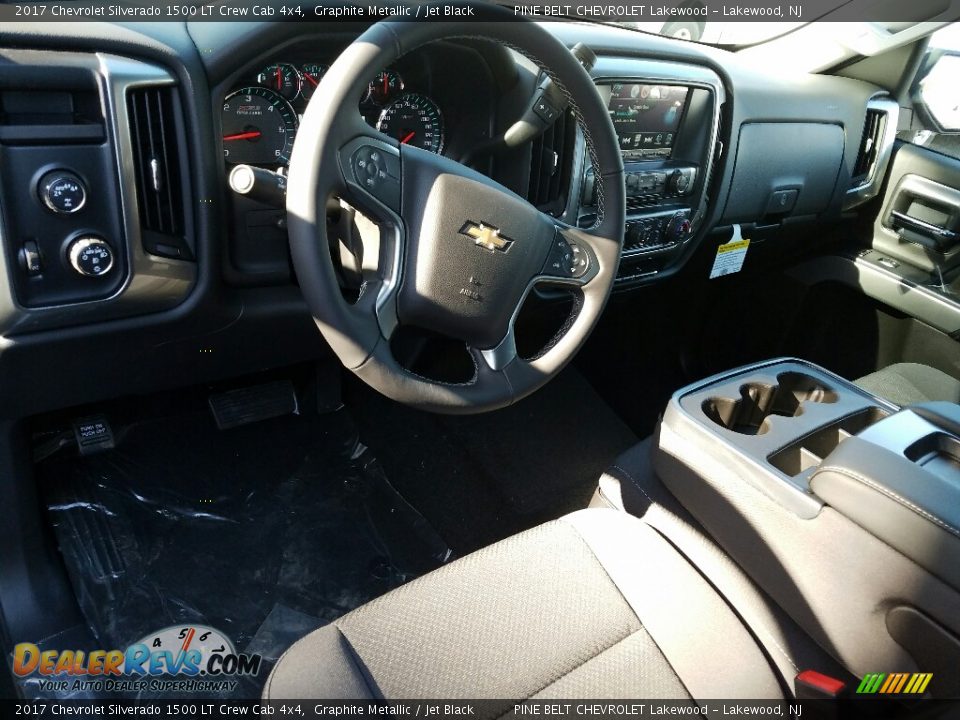 2017 Chevrolet Silverado 1500 LT Crew Cab 4x4 Graphite Metallic / Jet Black Photo #9