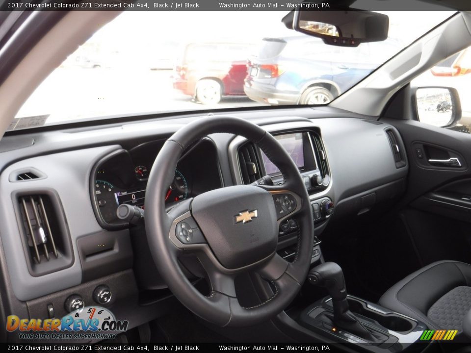 2017 Chevrolet Colorado Z71 Extended Cab 4x4 Black / Jet Black Photo #13
