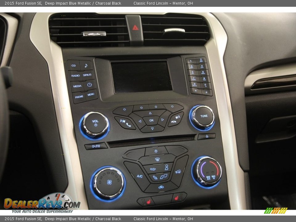 2015 Ford Fusion SE Deep Impact Blue Metallic / Charcoal Black Photo #9