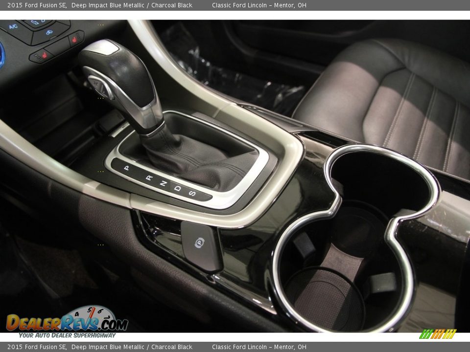 2015 Ford Fusion SE Deep Impact Blue Metallic / Charcoal Black Photo #11