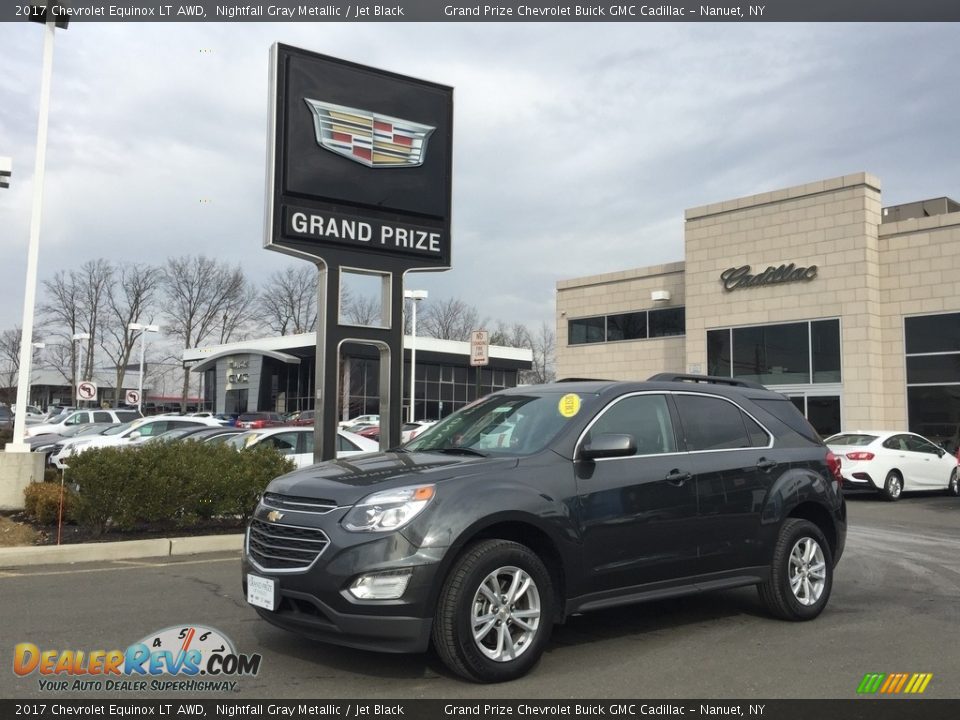 2017 Chevrolet Equinox LT AWD Nightfall Gray Metallic / Jet Black Photo #1